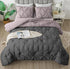 The White Moss Rosalie Reversible Pinch Pleat Winter comforter with  pillow covers
